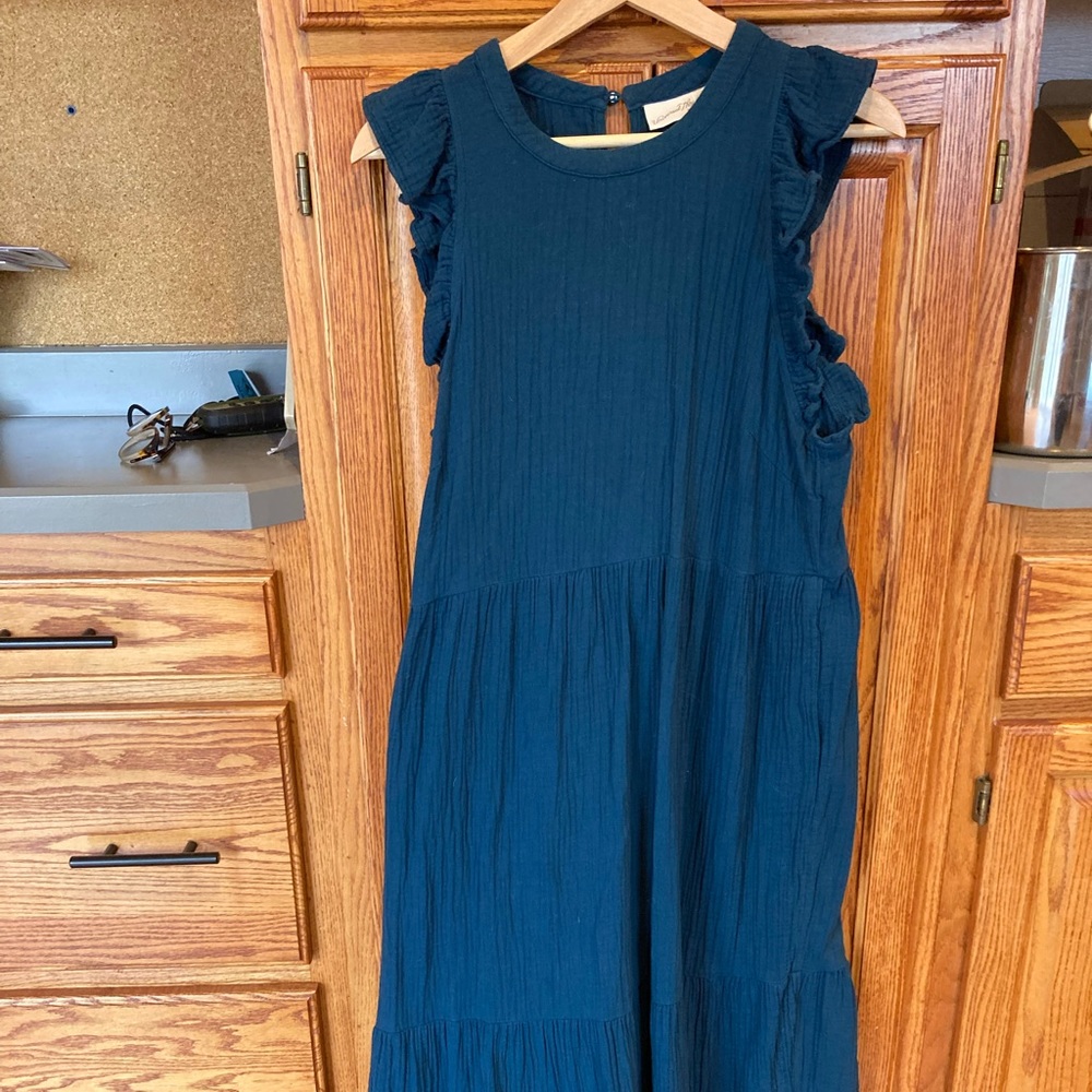 Navy blue maxi dress